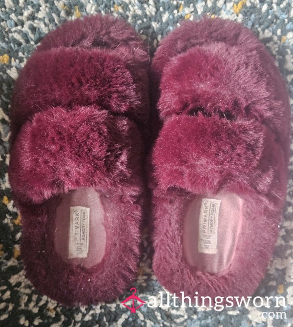 Dirty Well Worn Slippers, Inside & Outside