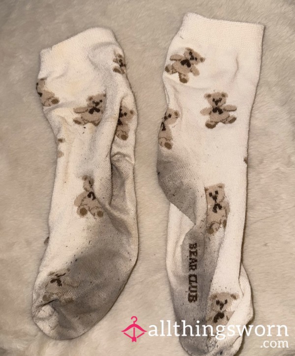 Dirty, Well-worn, Teddy Bear Socks 🧦