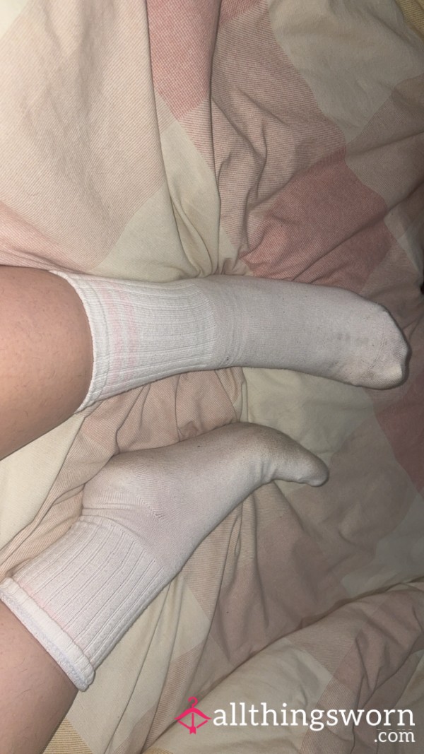 Dirty, Well Worn White Socks