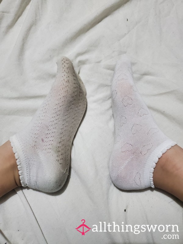 Dirty White Ankle Socks