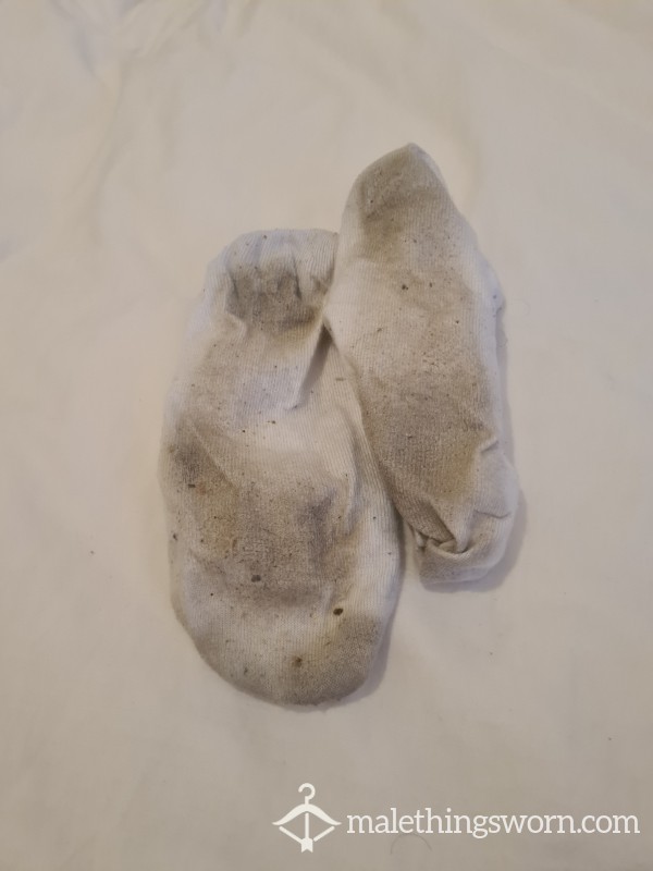 Dirty White Ankle Socks