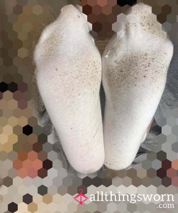Dirty White Ankle Socks
