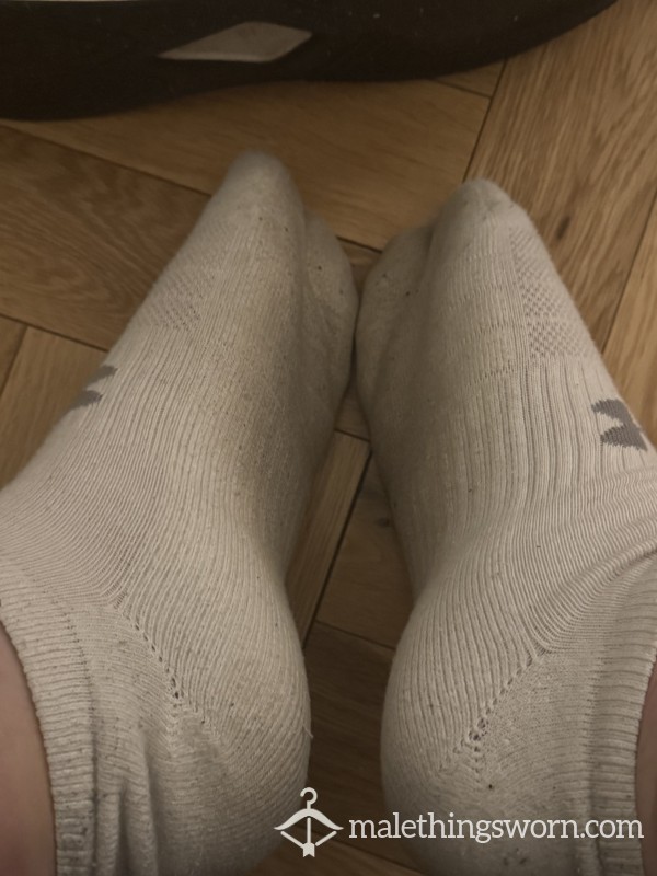 Dirty And Smelly White Ankle Socks