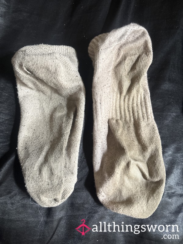 Dirty White Ankle Socks