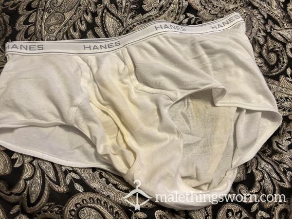 Dirty White Hanes Briefs Xxl