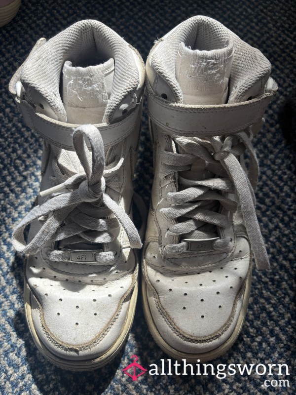 Dirty White High Top Air Force 1
