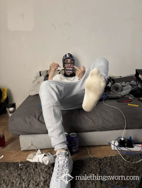 Dirty White Nike Socks