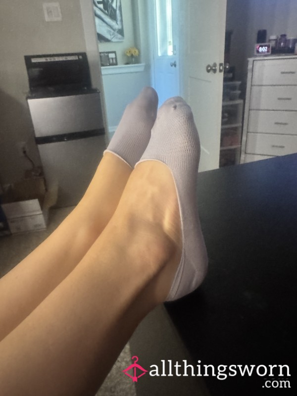 Dirty White No Show Socks