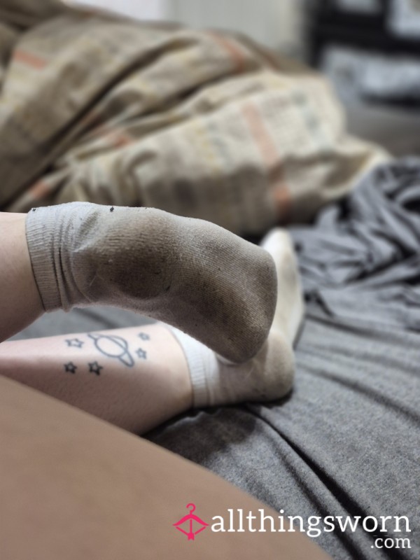 Dirty White Short Socks