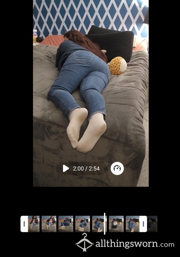 Dirty White Sock Tease