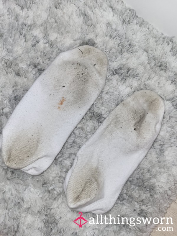 Dirty White Socks 1day Wear