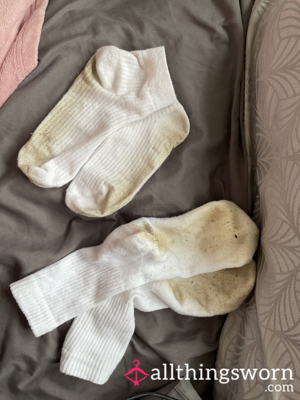 Dirty White Socks