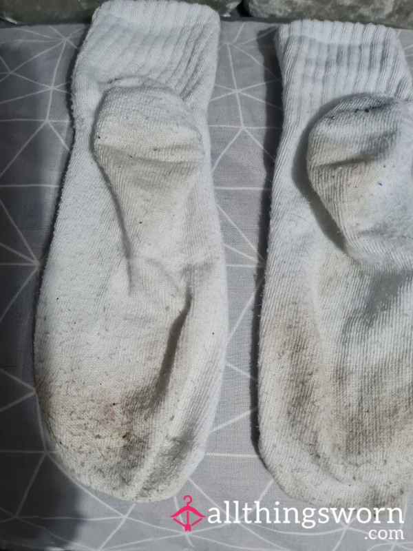 Dirty White Socks Been On My Feet All Day