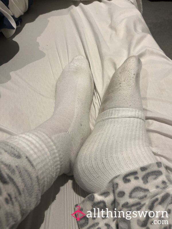 Dirty White Socks Worn 3 Days