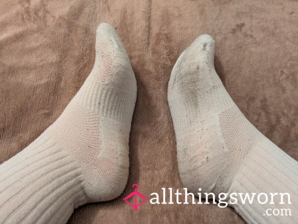 Dirty White Sports Socks - 24 Hours Wear Included In Price