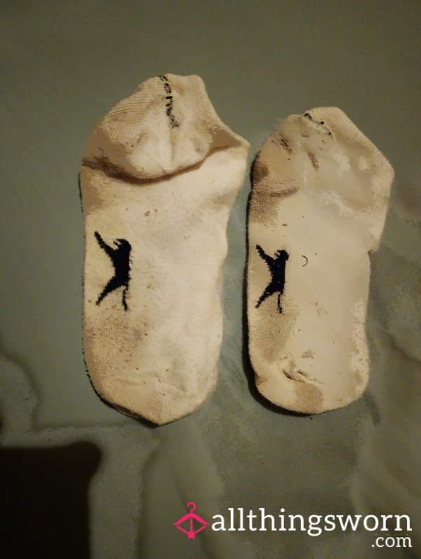 Dirty White Trainer Socks