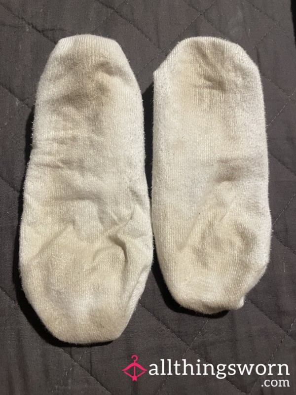 Dirty White Trainer Socks
