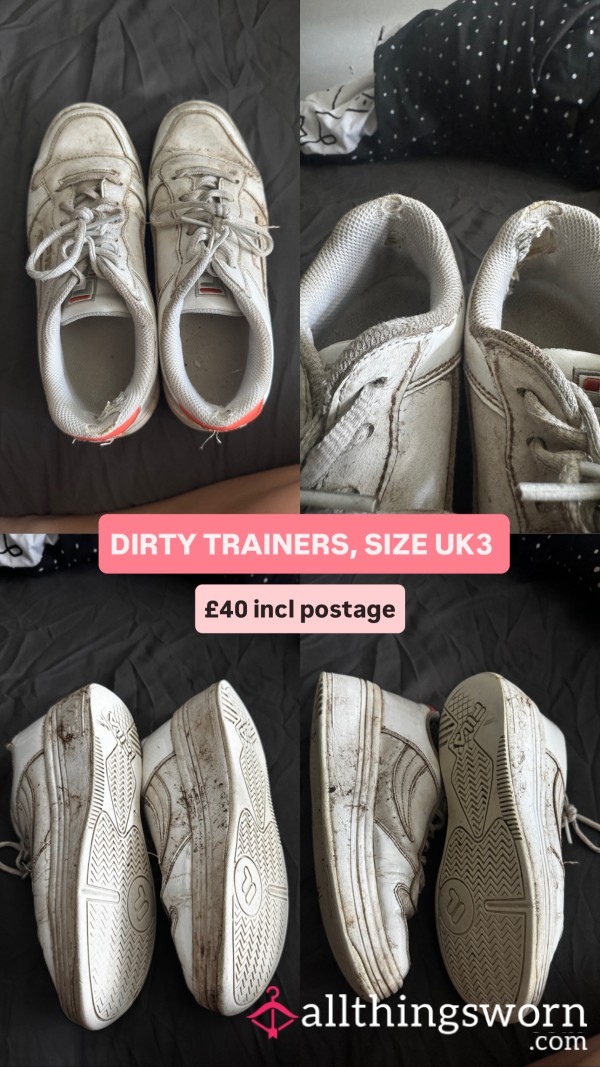 Dirty White Trainers Worn Daily For 6 Months