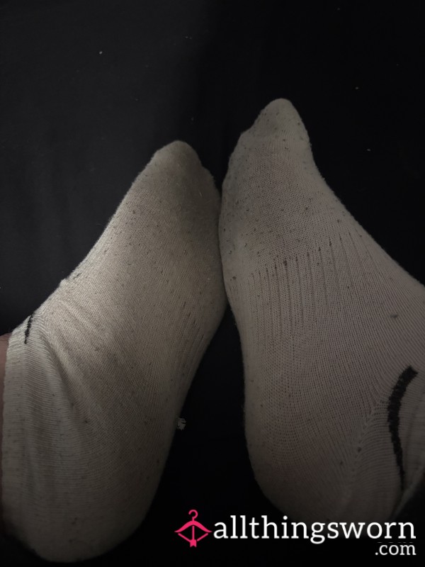 Dirty White Used Socks