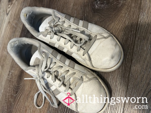 Dirty Worn Adidas Shoes🦶🫶🏻