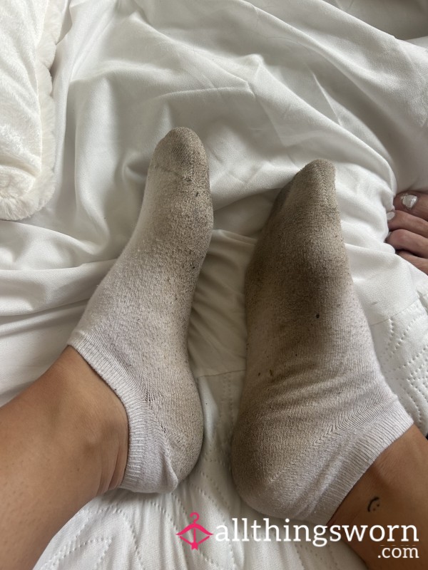 Dirty Worn Ankle Socks So Dirty