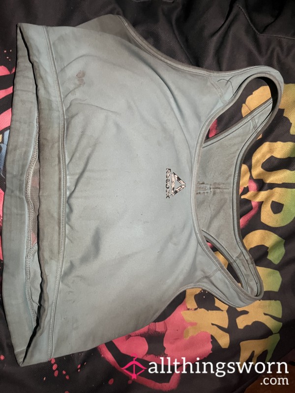 Dirty Worn Blue Sports Bra