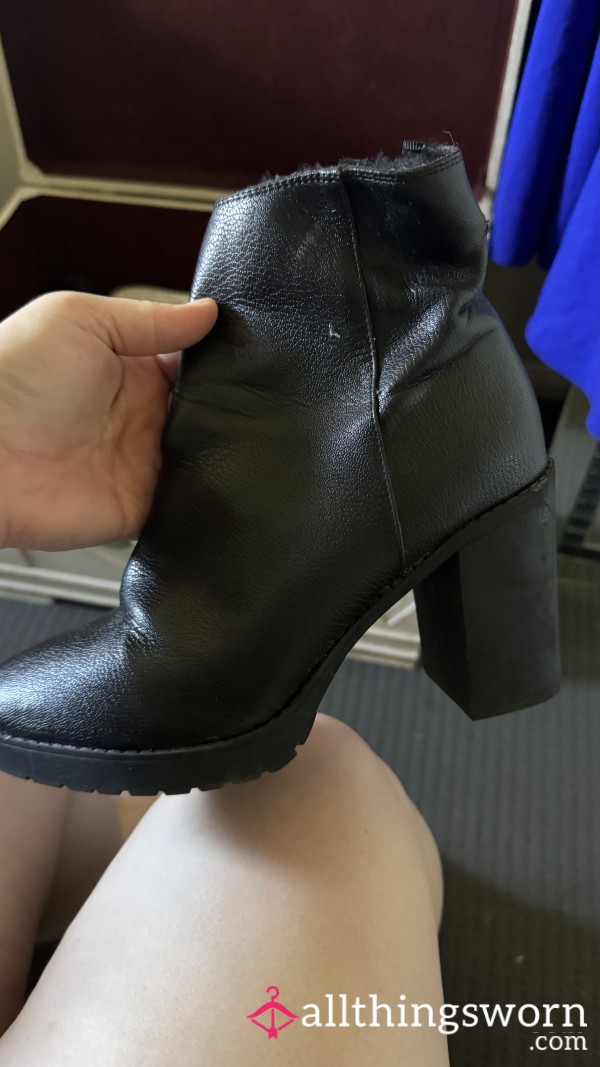 Dirty, Worn Boot Heels