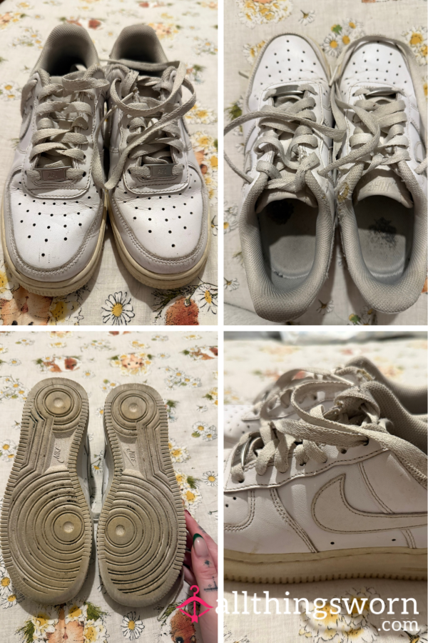 Dirty Worn Nike Air Forces 😈👅