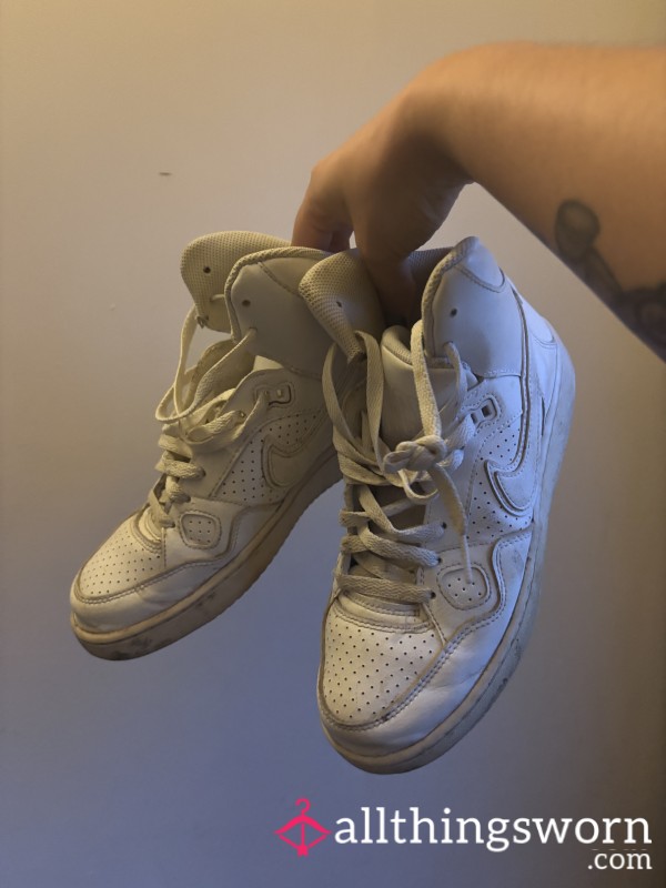 Dirty Worn Nike Trainers