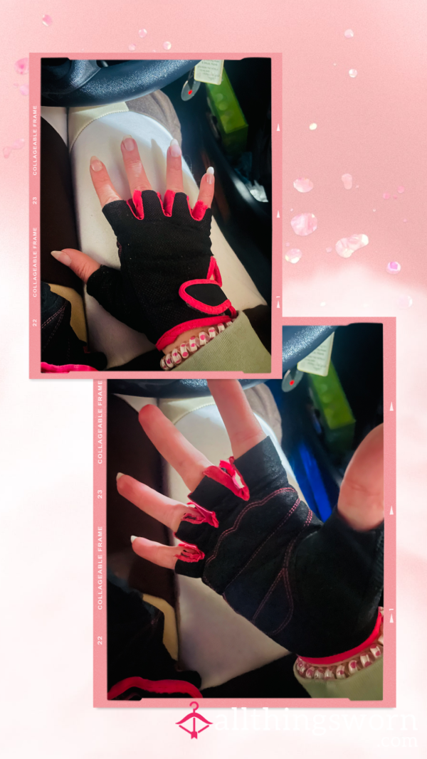 Dirty Worn Out Weight Lifting Gloves