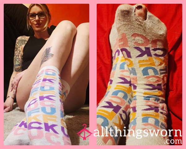 Dirty, Worn, Stinky, Ripped F**k Socks