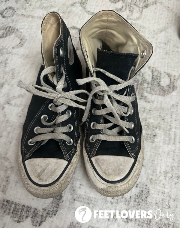 Dirty Worn Teen Girl Shoes