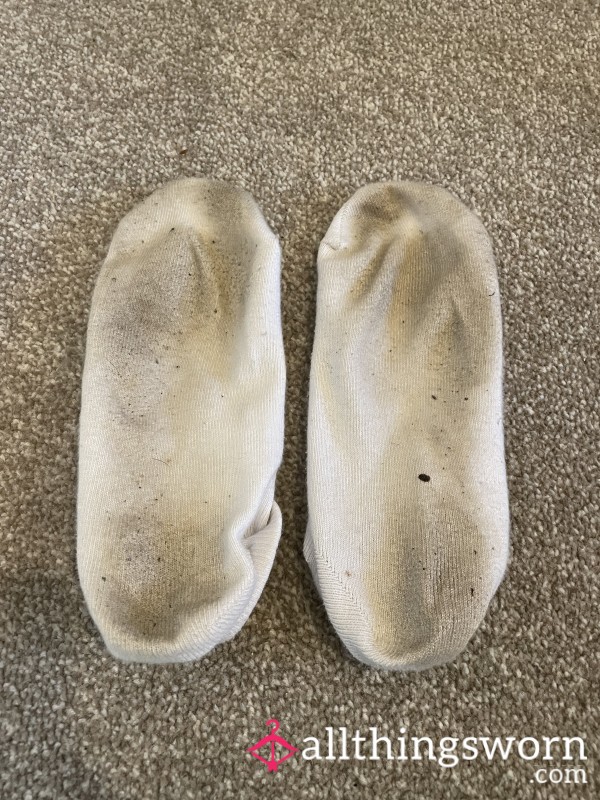 Dirty Worn Trainer Socks