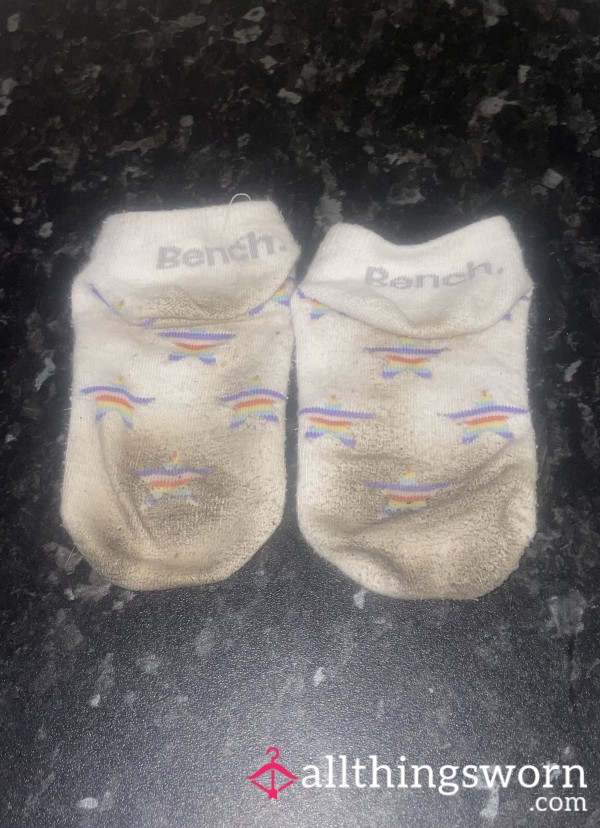 Dirty Worn Trainer Socks