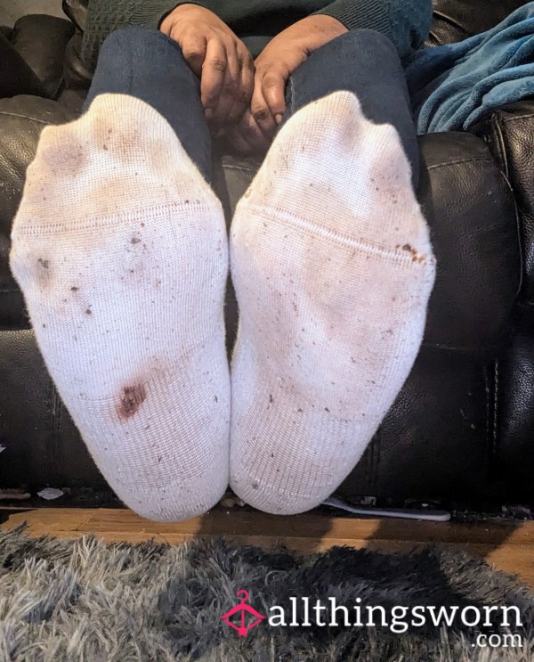 Dirty Worn Trainer Socks