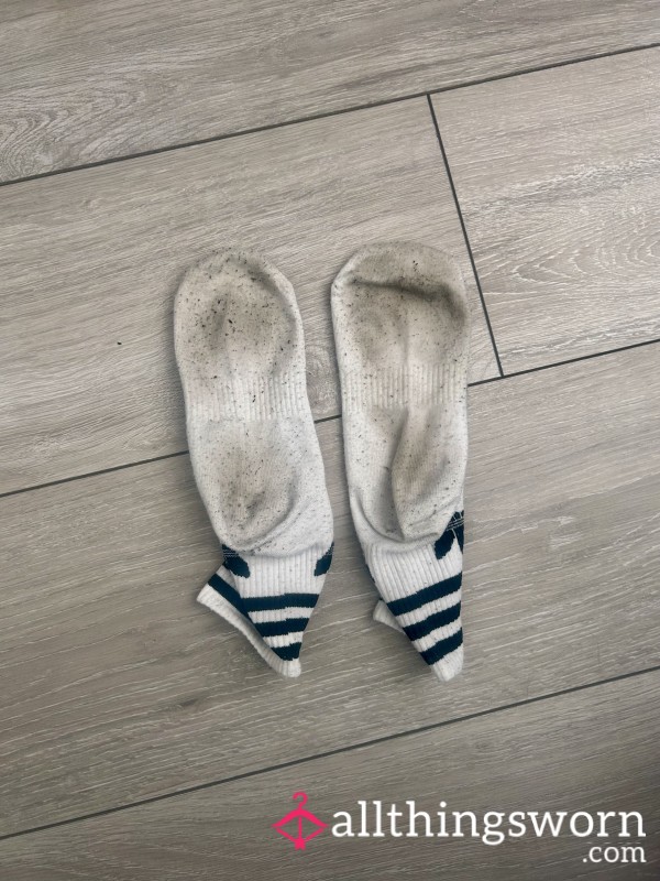 Dirty, Worn ‘White’ Sports Socks 🧦 (2 Days Wear For Price Of 1)