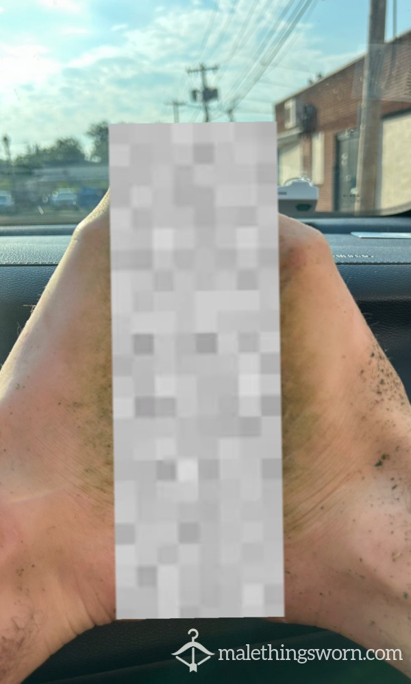 Dirty Yard Work Feet