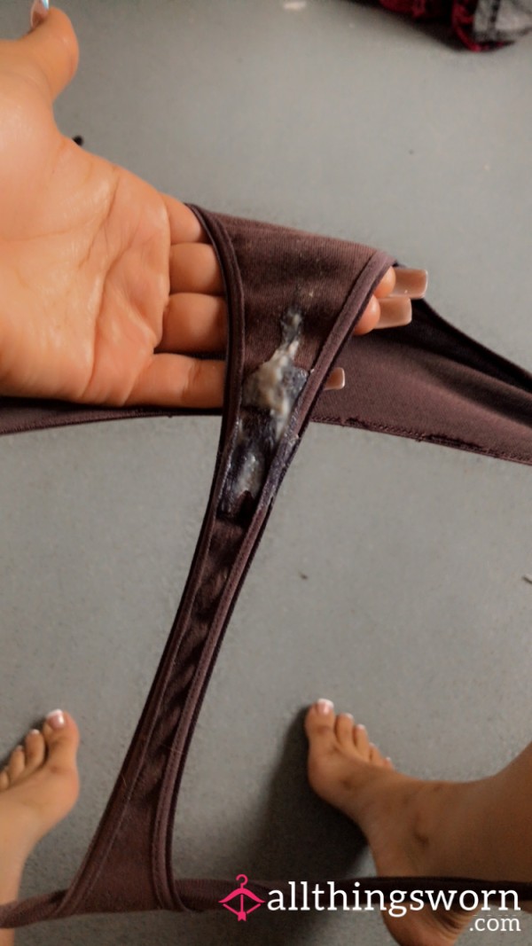 Discharged Thongs  Worn For 12 Hours