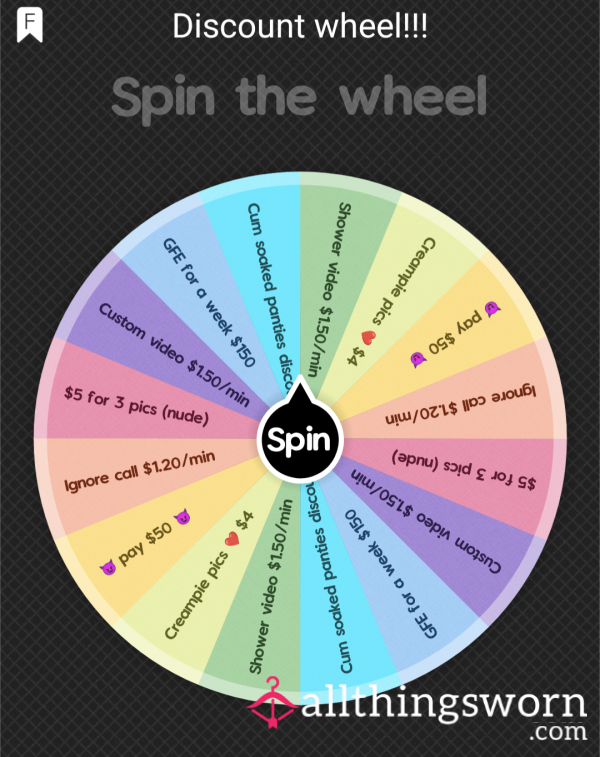 ❤️ Discount Fun Wheel ❤️
