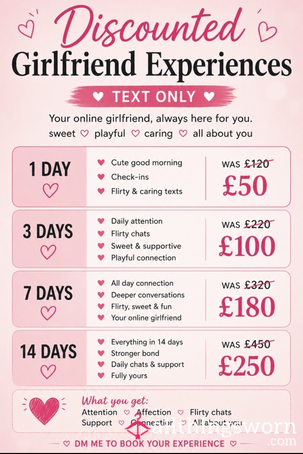 Discounted Girlfriend Experience