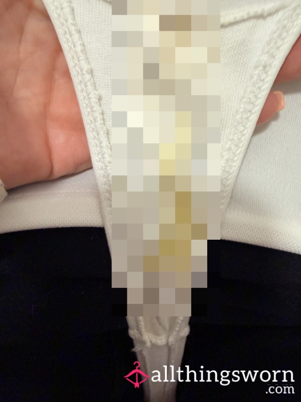 Disgusting Dry Lemonade On My White Cotton Thong