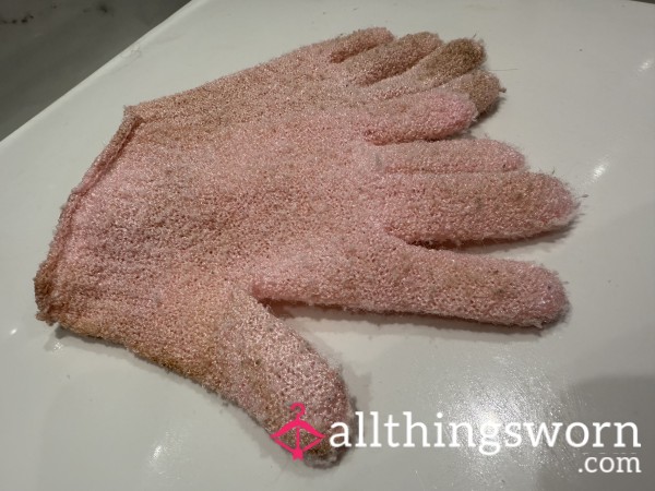 Disgusting Exfoliating Gloves