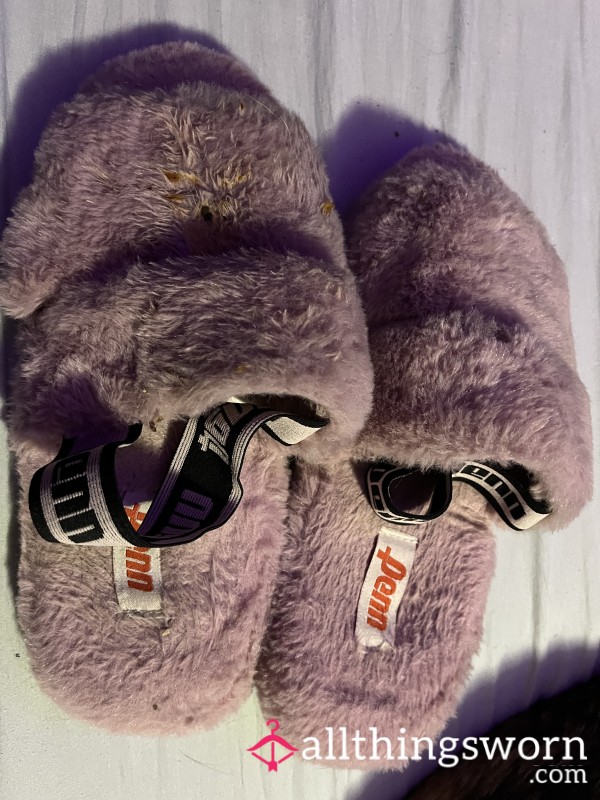 Disgusting Food Stained Slippers