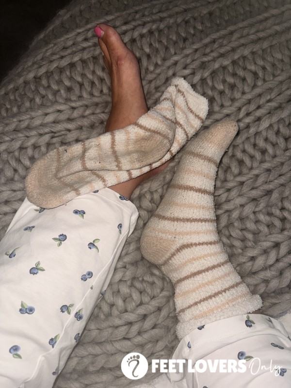 Disgustingly Dirty Worn Bed Socks