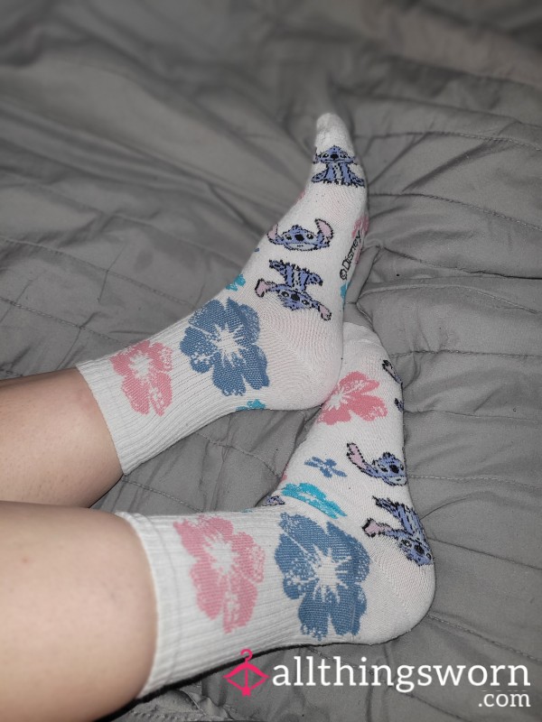 Disney - Flor*l Stitch Socks