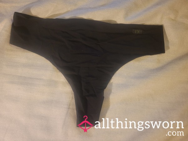 DKNY Silky Smooth Black Thong