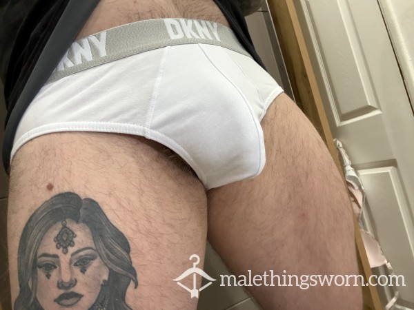 DKNY White Briefs - 3DW [L]
