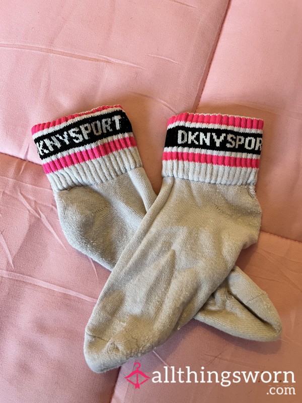 DKNY White Gym Socks