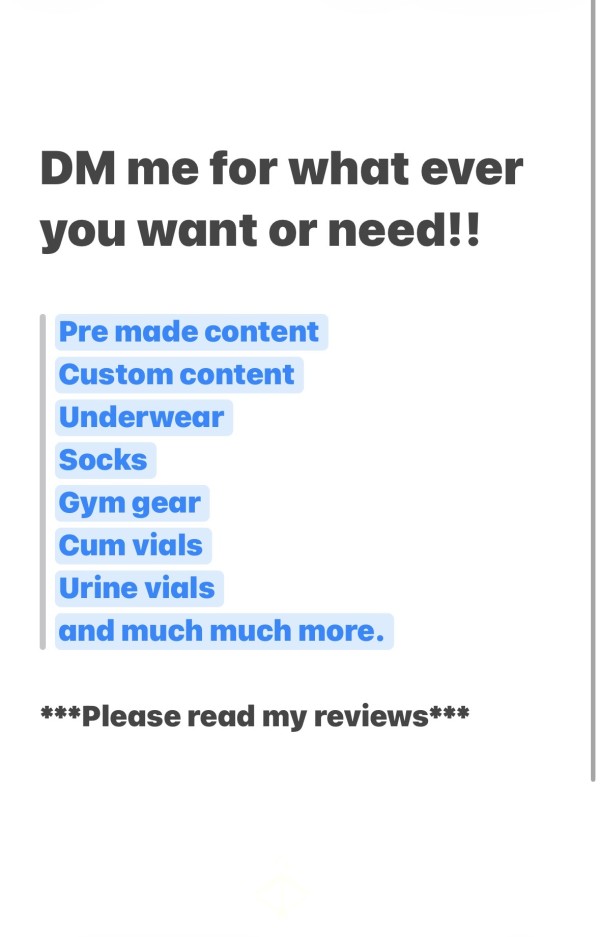 DM Me For All Your Needs