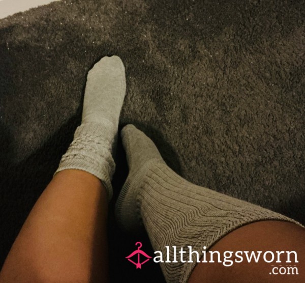 Well Used Grey Socks